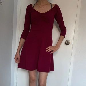 New Burgundy Dress